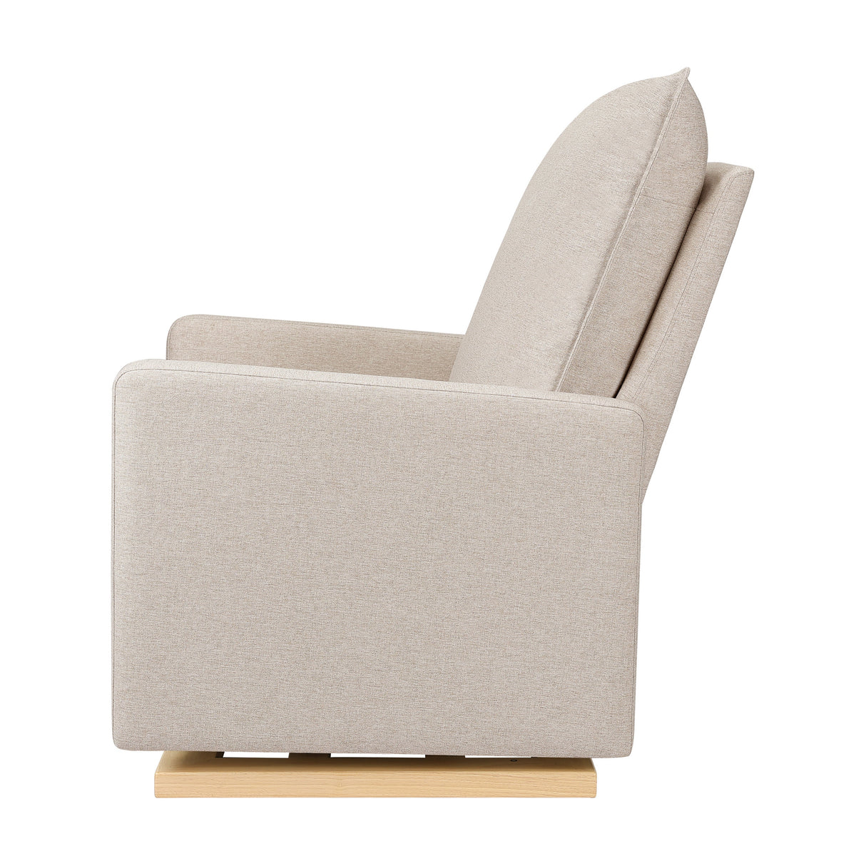 Babyletto Cali Pillowback Chair and a Half Glider in Eco-Performance Fabric | Water Repellent & Stain Resistant