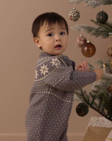 Fair Isle Romper || Slate by Rylee + Cru