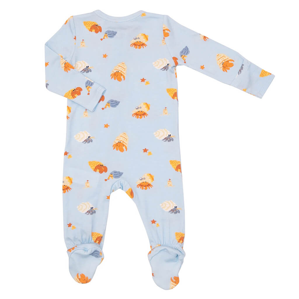 2-Way Zipper Footie in Hermit Crabs by Angel Dear