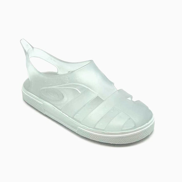 Bioty Transparent Sandals | Transparent White by Boatilus