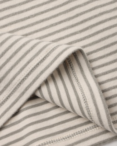 Long Sleeve Tee || Laurel Microstripe by Quincy Mae