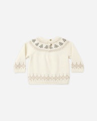 Rex Sweater || Tree Fair Isle by Quincy Mae