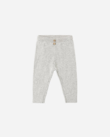 Rib Knit Legging || Heathered Fog by Quincy Mae