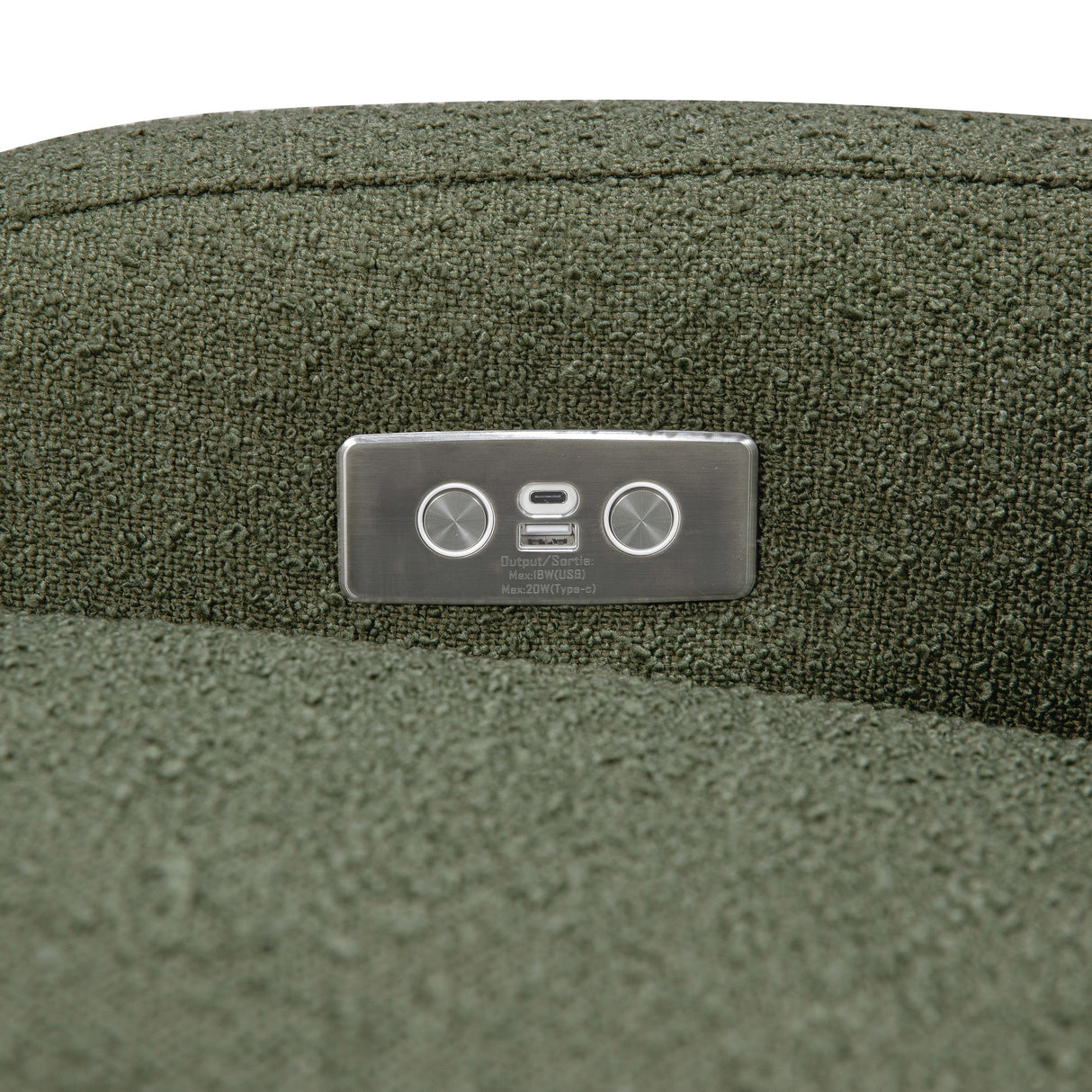 Babyletto Nami Electronic Recliner and Swivel Glider Recliner with USB port