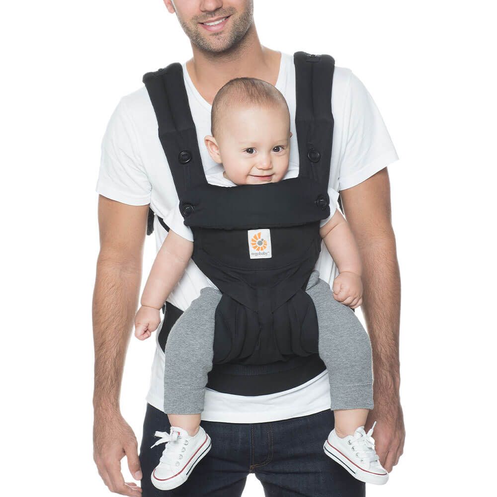 Omni 360 Cotton Baby Carrier - Pure Black by Ergobaby