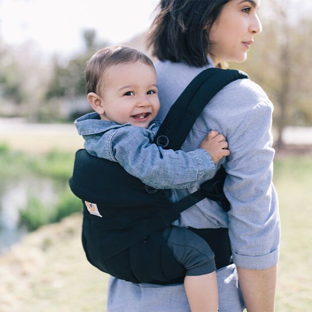 Omni 360 Cotton Baby Carrier - Pure Black by Ergobaby