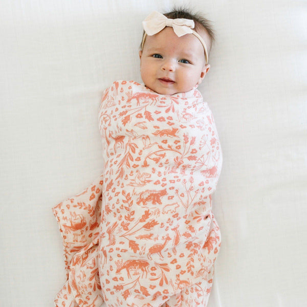 Bamboo Rayon Muslin Swaddle- By Hope Wild Wood by Saranoni