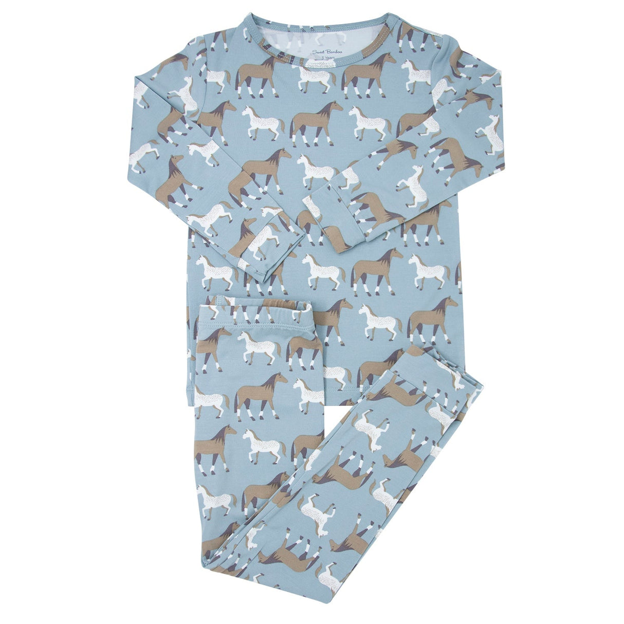 Big Kid Pajama in Ponies Please by Sweet Bamboo