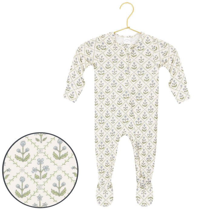 Etta Zipper Footie by Lou Lou & Company