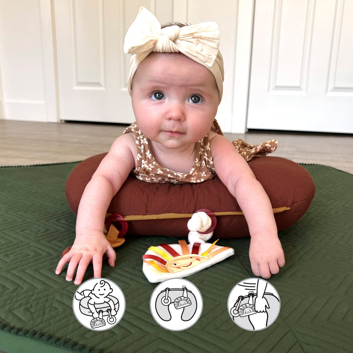 Boutique Tummy Time Prop - Maze Spice by Boppy