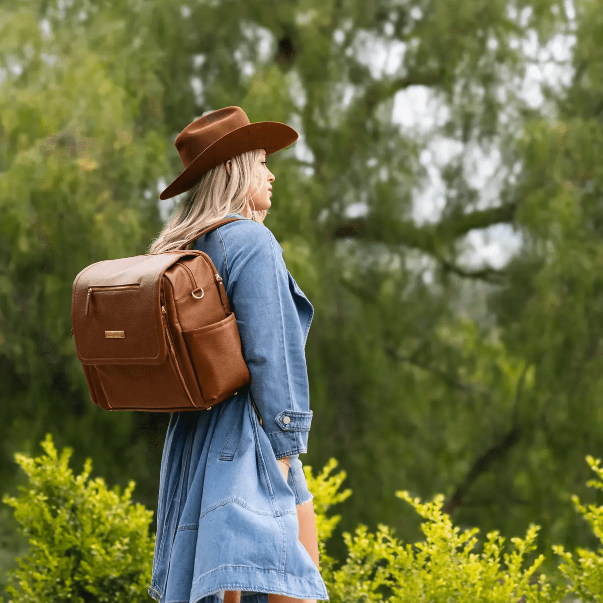 Boxy Backpack Deluxe in Cedar by Petunia Pickle Bottom