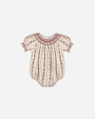 Ada Romper || Floral Stripe by Rylee + Cru