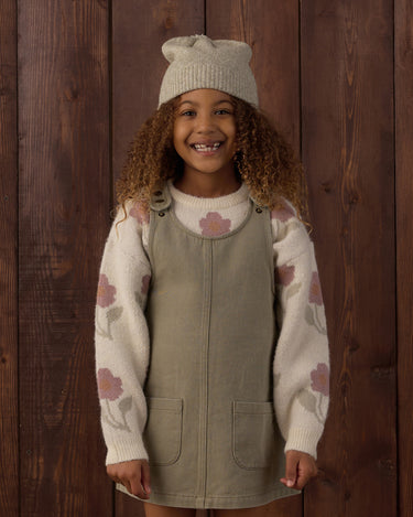 Odette Overall Dress || Dark Sage by Rylee + Cru