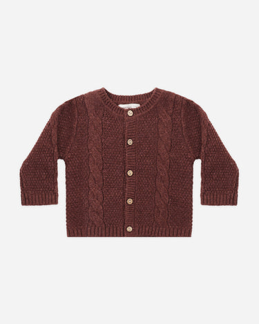 Knit Cardigan || Black Cherry by Quincy Mae