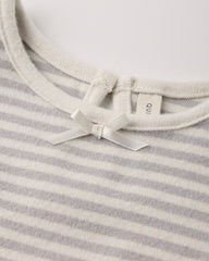 Alda Dress || Fog Stripe by Quincy Mae