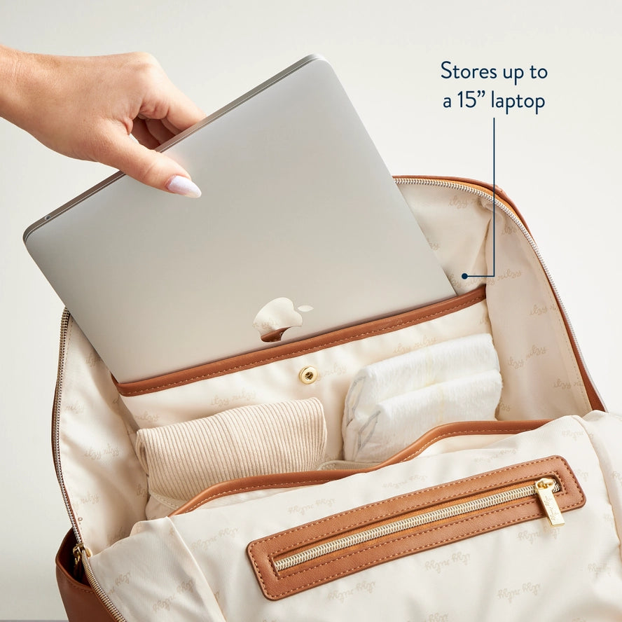 Eras Backpack™ Diaper Bag - Cognac by Itzy Ritzy