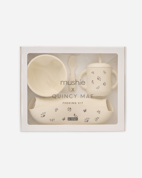 Mushie x Quincy Mae Feeding Kit || Heart Ditsy