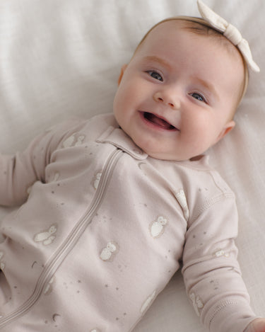 Zip Long Sleeve Sleeper || Owls by Quincy Mae