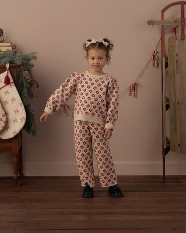 Jacquard Knit Set || Poinsettia by Rylee + Cru