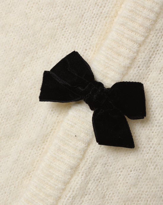 Bow Cardigan || Ivory by Noralee