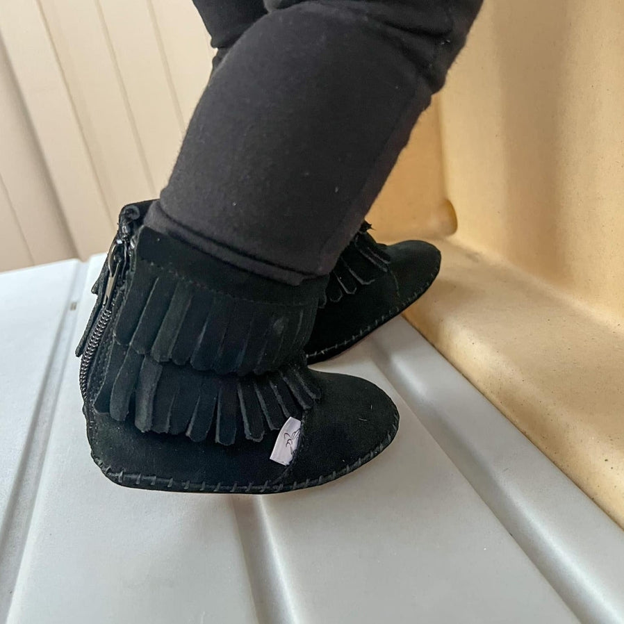 Black Cozy Boot by Little Love Bug