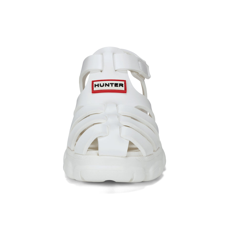 Little Kids Belize Closed Toe Sandals- White by Hunter Boots