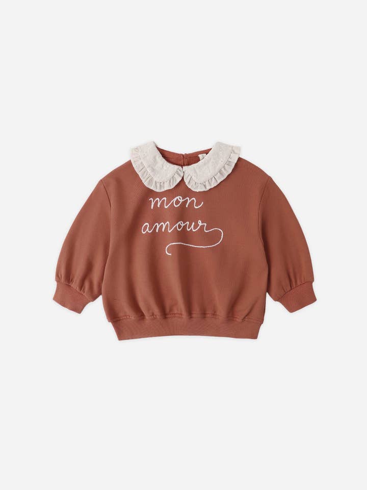 Collared Sweatshirt || Mon Amour by Quincy Mae