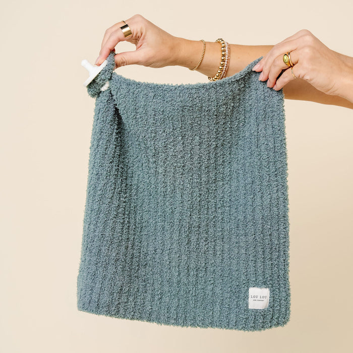 Chenille Blanket- Ocean Blue - Mini/Lovey by Lou Lou & Company