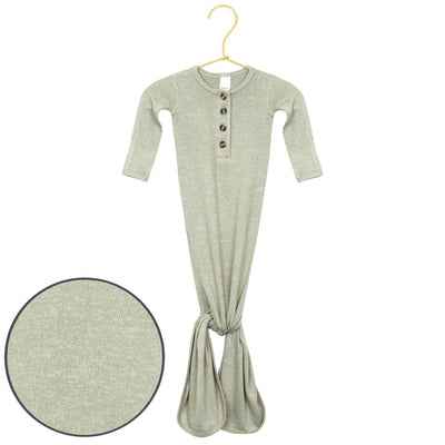 Collins Plush Knit Knotted Gown by Lou Lou + Company