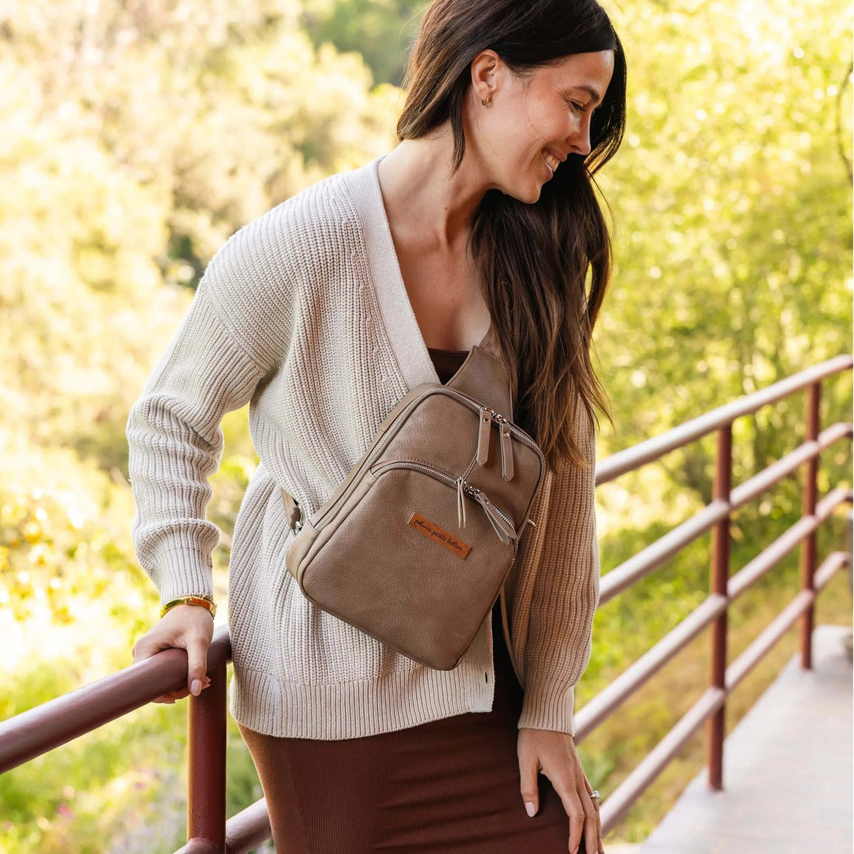 Criss-Cross Sling in Mink by Petunia Pickle Bottom