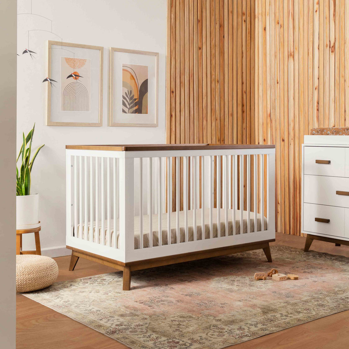 Babyletto Scoot 3-in-1 Convertible Crib with Toddler Bed Conversion Kit