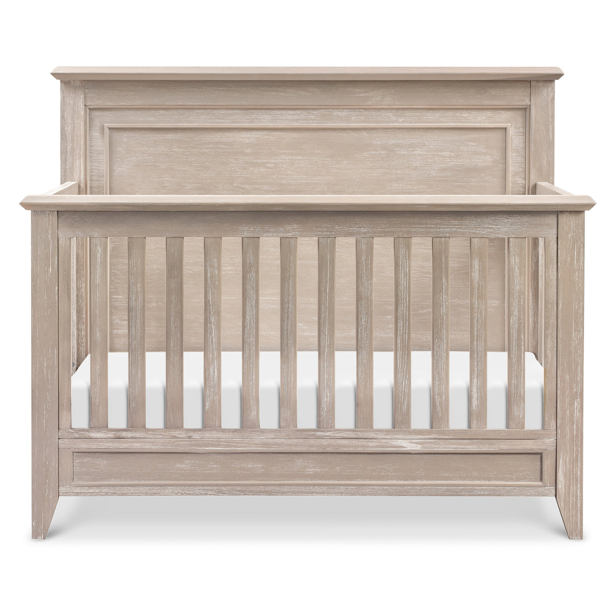 Monogram by Namesake Beckett Rustic 4-in-1 Convertible Flat Top Crib