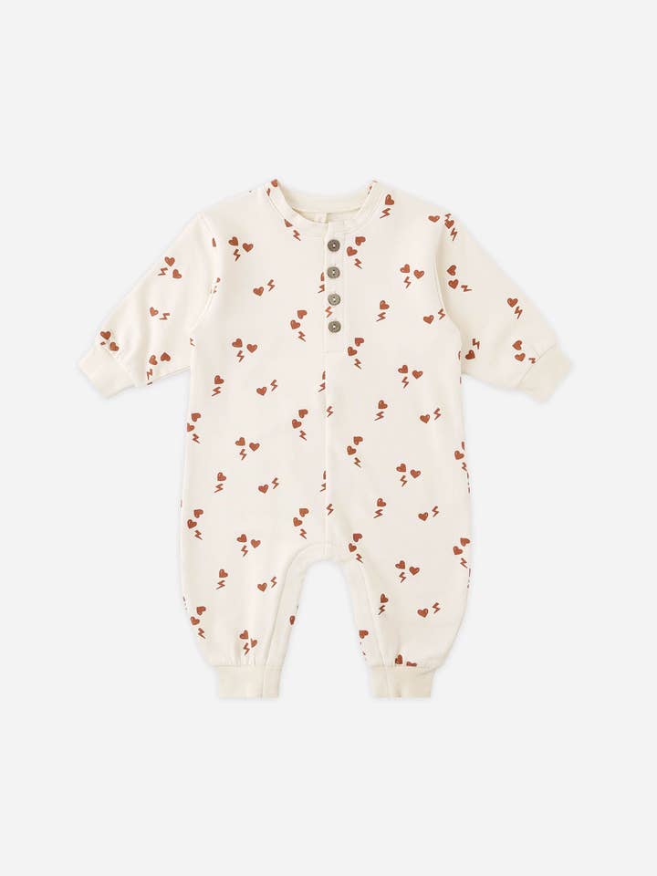 Relaxed Jumpsuit || Electric Heart by Quincy Mae