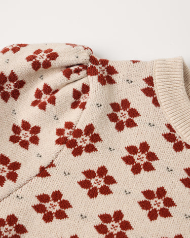 Jacquard Knit Set || Poinsettia by Rylee + Cru