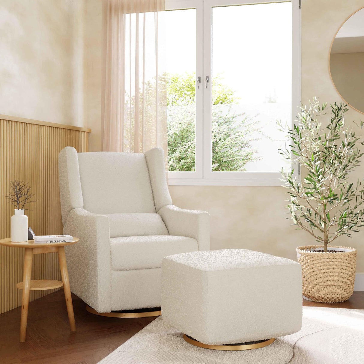 Babyletto Kiwi Electronic Recliner and Swivel Glider with USB port