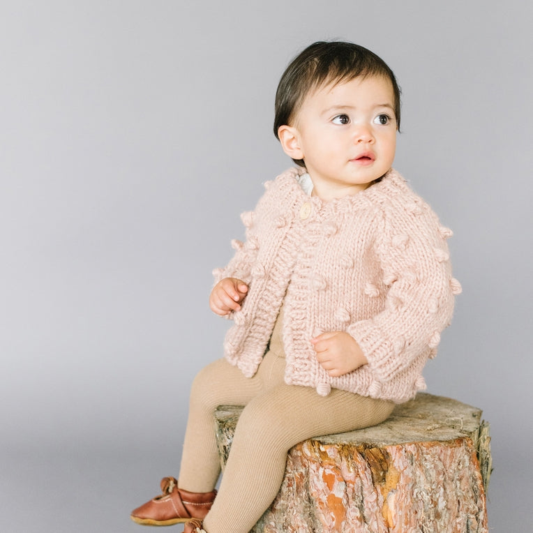 Popcorn Cardigan - Blush by The Blueberry Hill