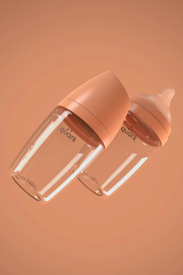 Buubibottle Mini Hybrid Feeding Bottle - Orange by Quark Baby