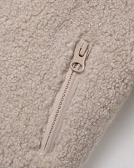 Shearling Zip Jacket || Rose Water by Quincy Mae