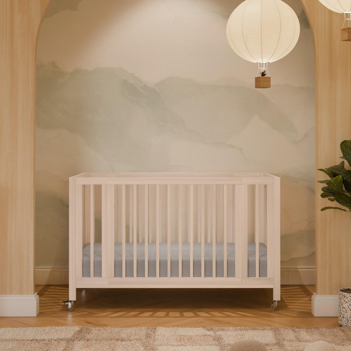 Babyletto Rolli 9-in-1 Convertible All-Stages Crib with Bassinet & Toddler Bed Conversion Kits