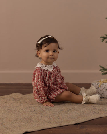 Heidi Romper || Vintage Plaid by Rylee + Cru