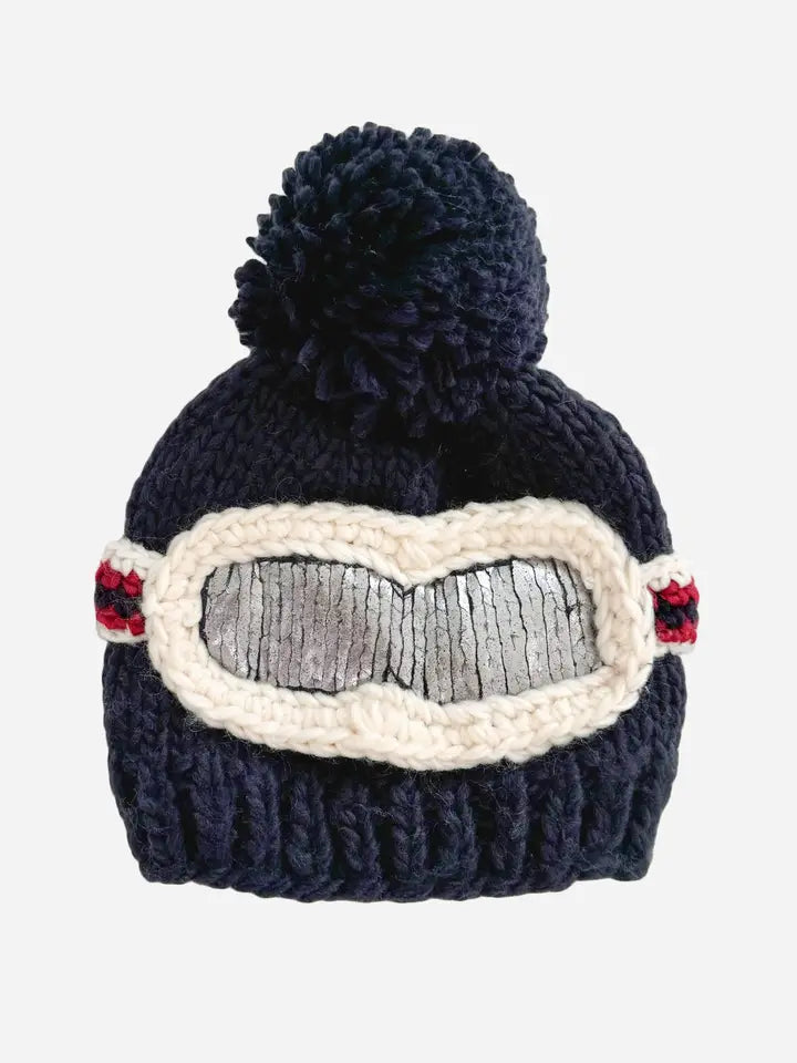Ski Goggle Hat - Navy by The Blueberry Hill