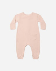 Long Sleeve Jumpsuit || Dusty Rose by Quincy Mae