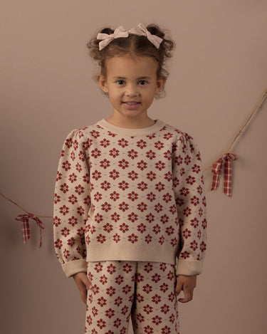 Jacquard Knit Set || Poinsettia by Rylee + Cru