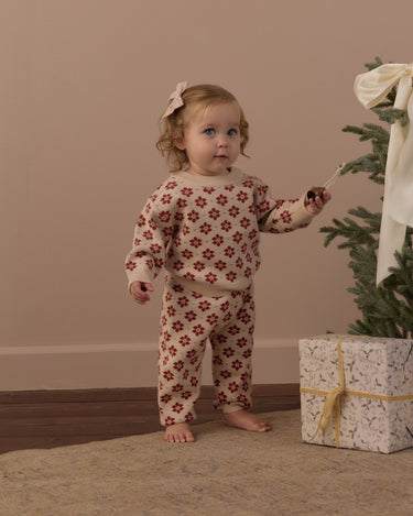 Knit Pant || Poinsettia by Rylee + Cru