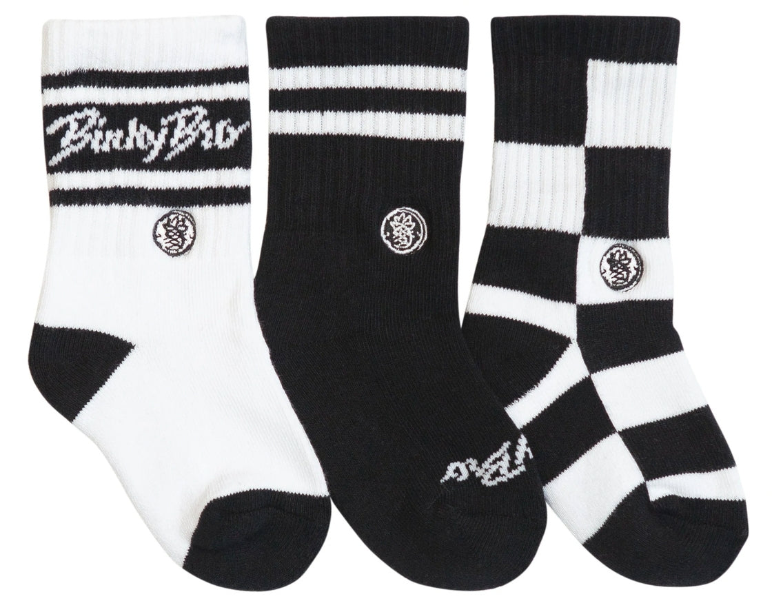 3-Pack - Checkers Classic Socks by Binky Bro