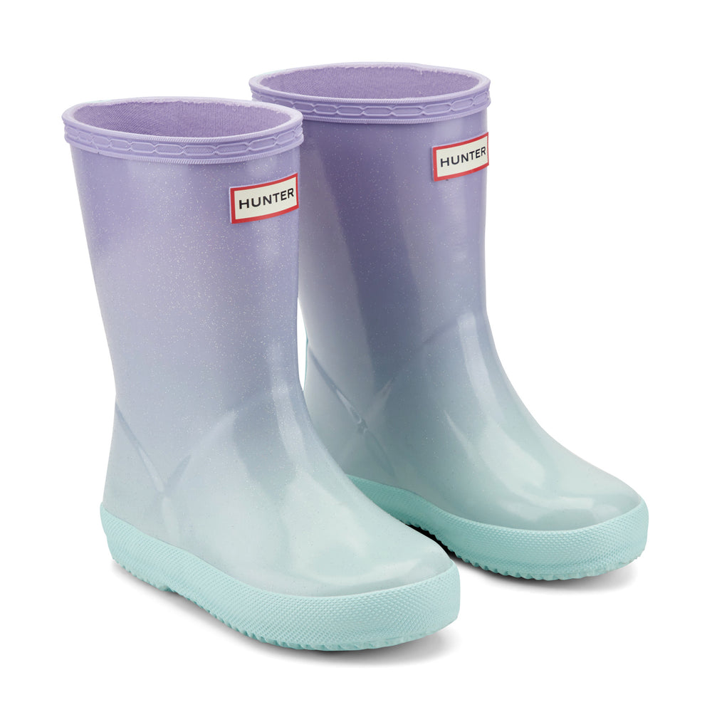 Kids First Starcloud Rain Boots- Medium Purple Ombre by Hunter Boots