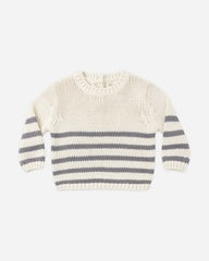Rex Sweater || Slate Stripe by Quincy Mae