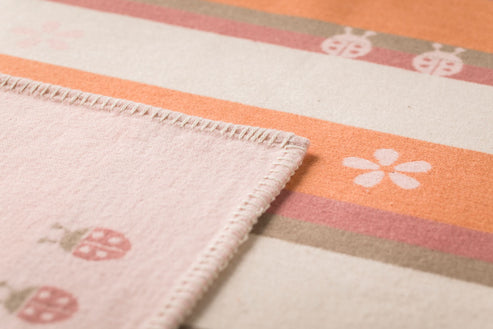 Lena Baby Blanket- Rose Ladybugs by Indigo 11