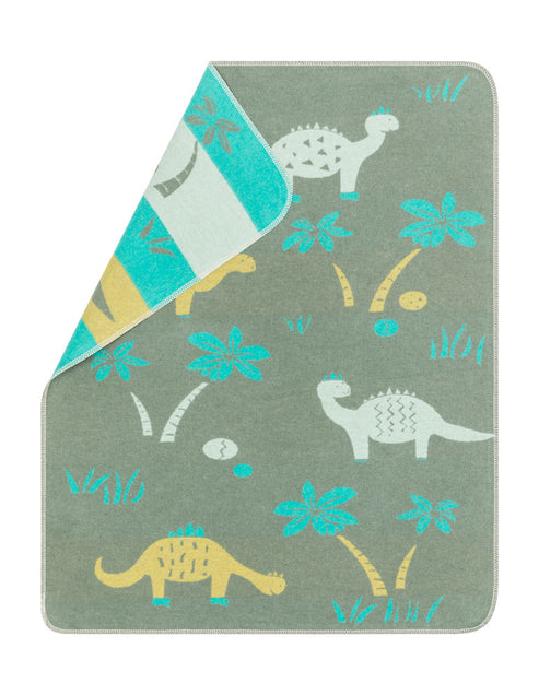 Juwel Baby Blanket- Green Dinos by Indigo 11
