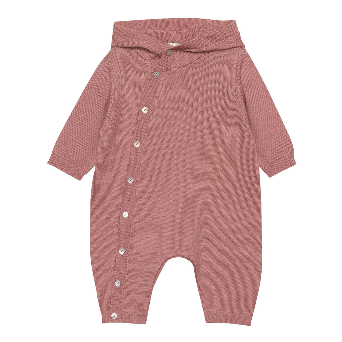 Wool Knit Wholesuit in Old Rose by Fixoni